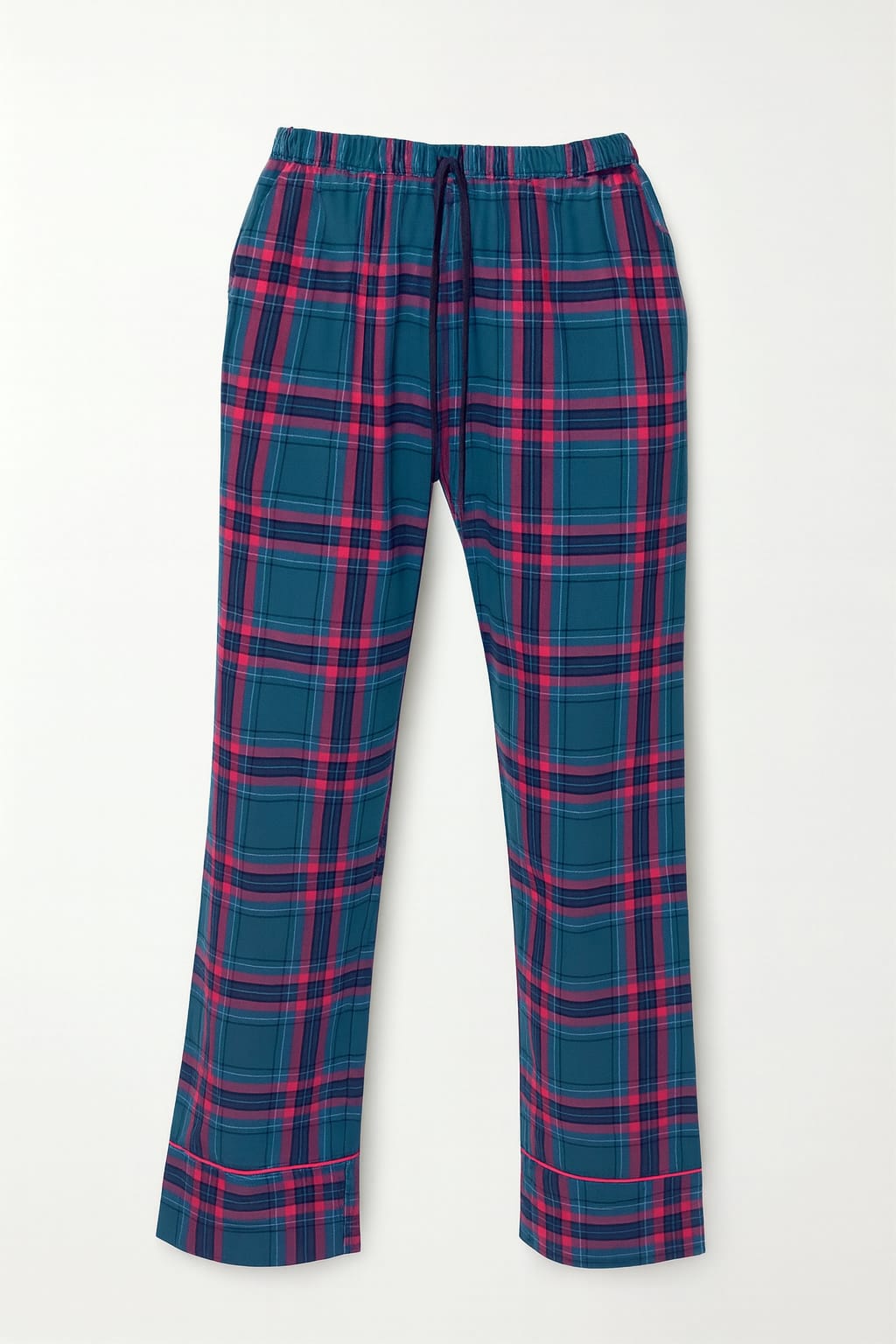 Pijama CORALINE Longo Milos Azul Escuro com Listras Rosas