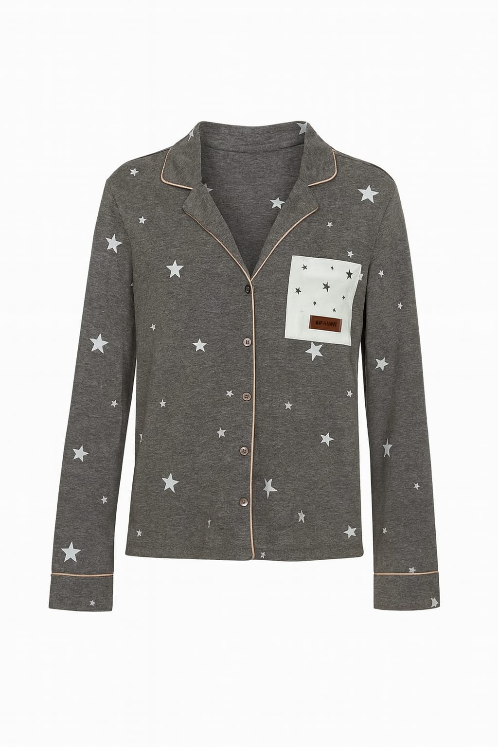 Pijama LUA LUA Choose a Star Cinza com Estampas de Estrelas