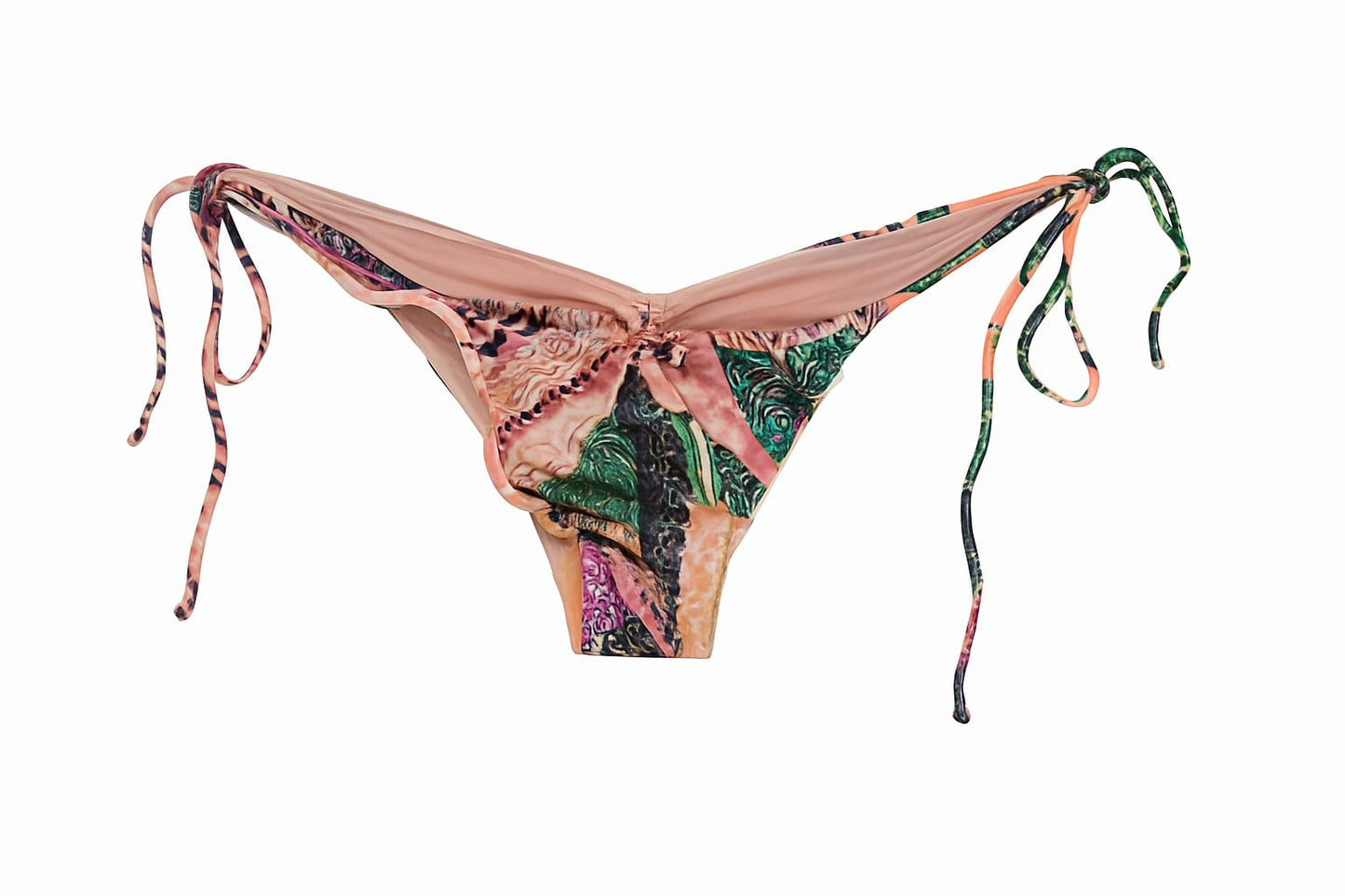 Biquíni BELLES Cortininha com Estampa Tropical
