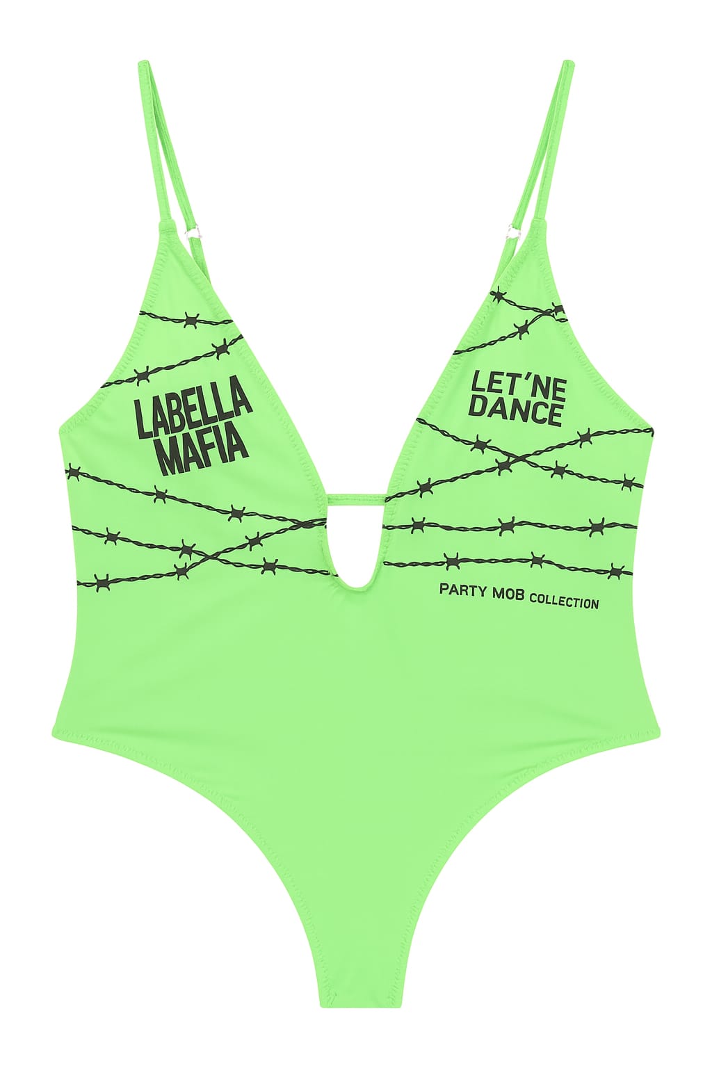 Body LABELLA MAFIA Verde Neon Party Mob