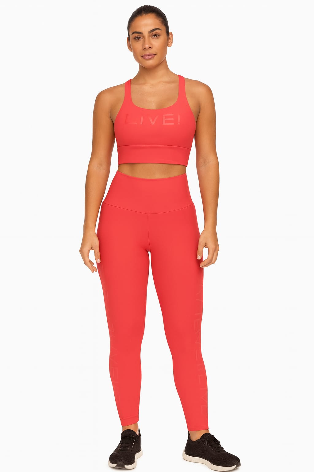 Conjunto Esportivo LIVE Vermelho Vibrante