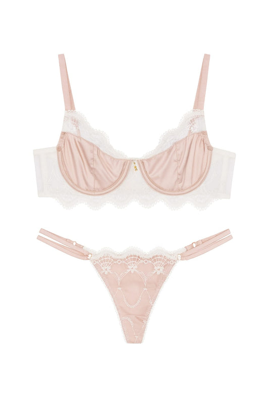Lingerie BELLES Rosé Acetinado