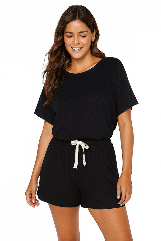 Pijama LUA LUA Curto Essential Preto