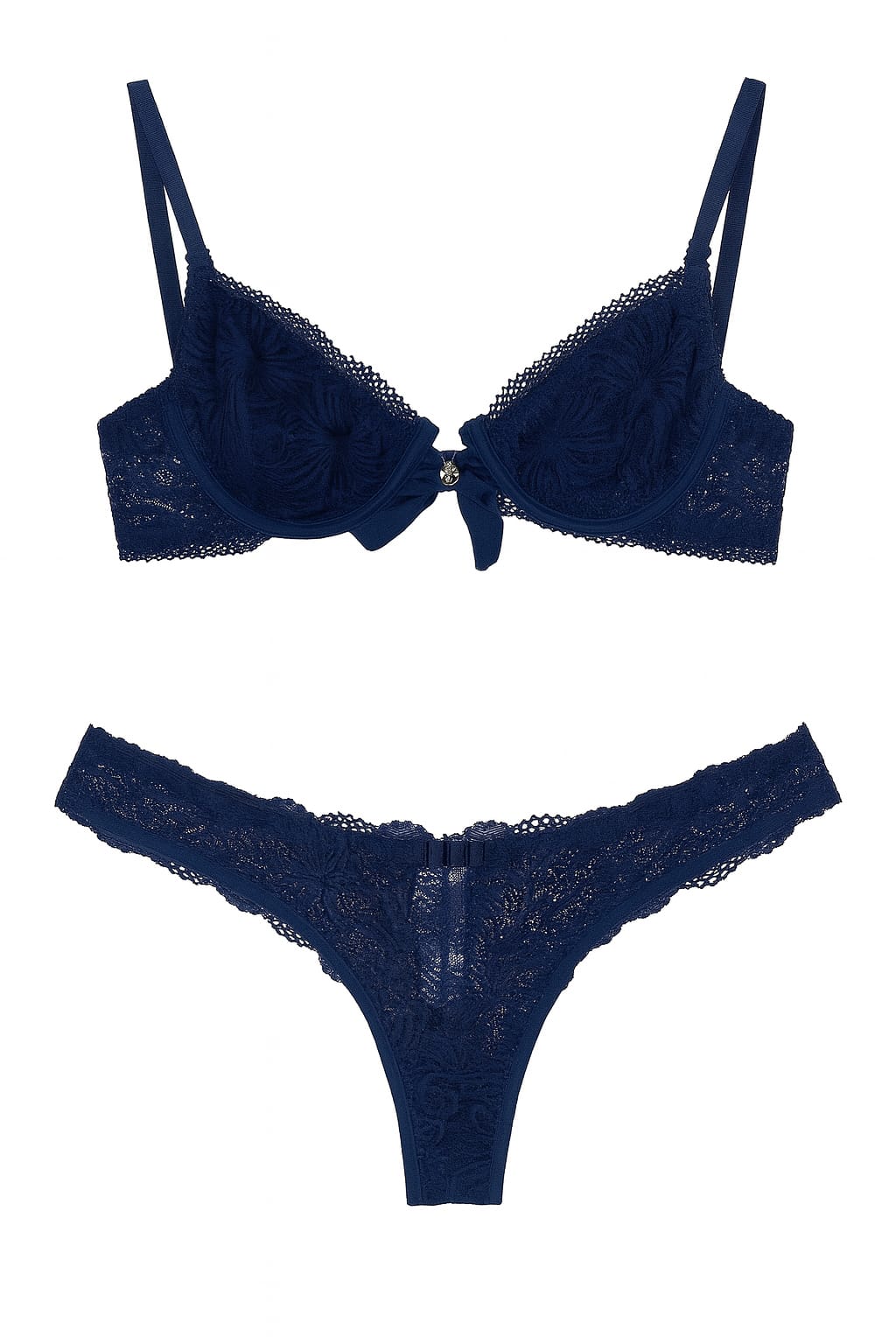 Lingerie RIVANNA Soutien em Renda Azul Marinho