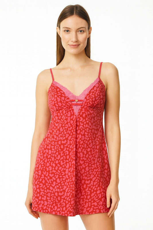 Camisola LUA LUA Wild Pink Rosa Vibrante com Animal Print