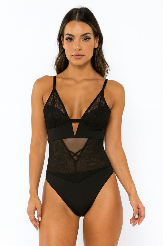 Body DE CHELLES Rendado Sem Bojo