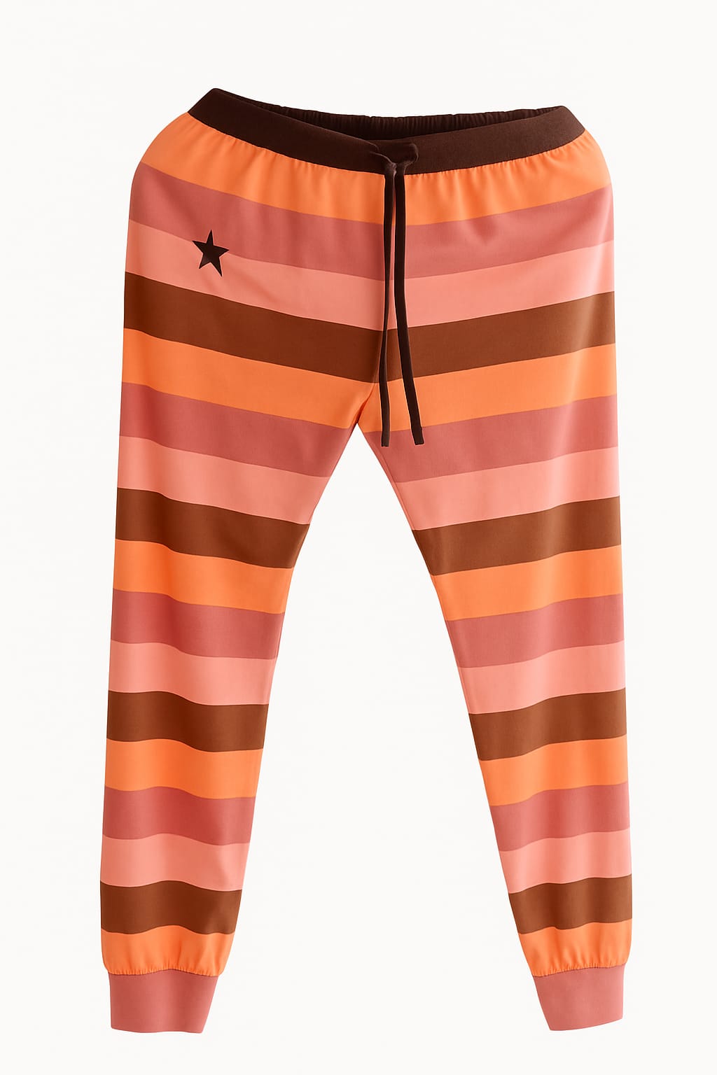 Pijama LUA LUÁ Jogger Fox Off Listrado com Frase Lateral