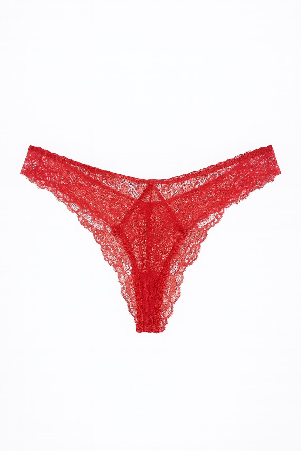 Lingerie BELLES Vermelha Toda em Renda