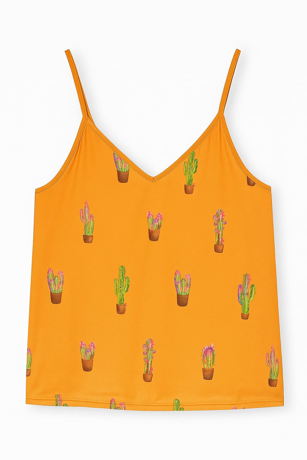Pijama LUA LUA Laranja com Estampa de Cactos