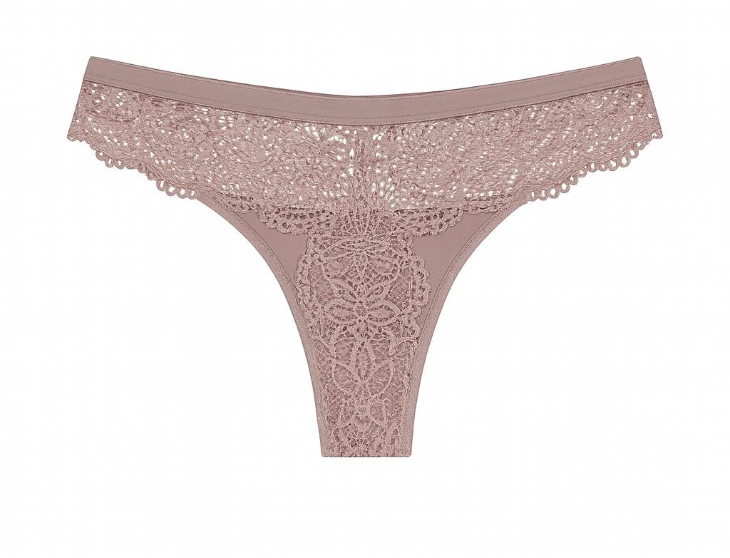 Lingerie ELEGANCE em Renda Nude Rosado