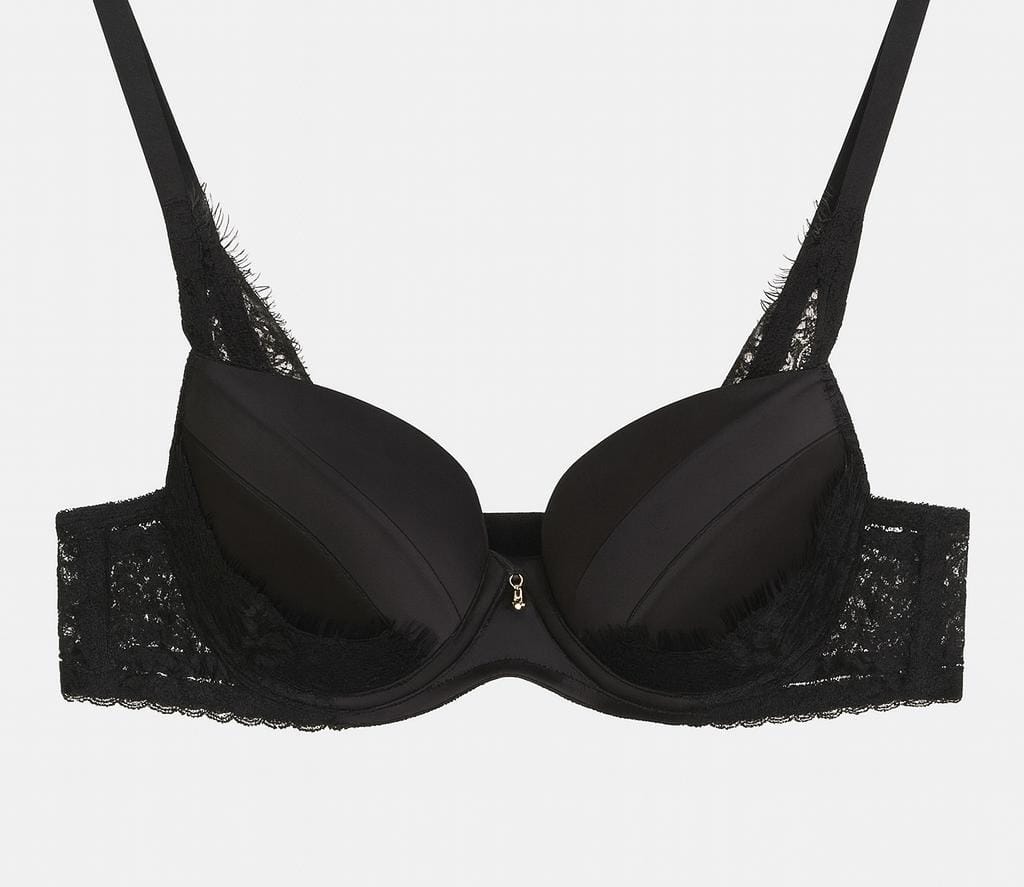 Lingerie BELLES Balconet Thais com Acetinado e Renda