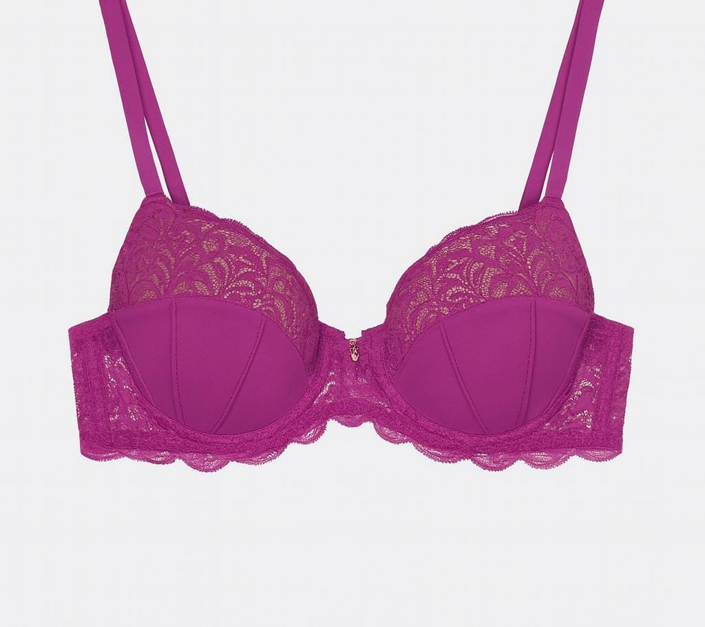 Lingerie BELLES Meia Taça Allana Roxa