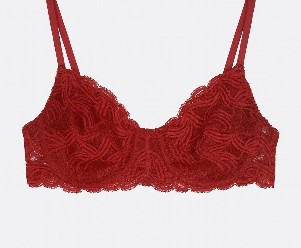 Lingerie RIVANNA Soutien com Aro em Renda Vermelha